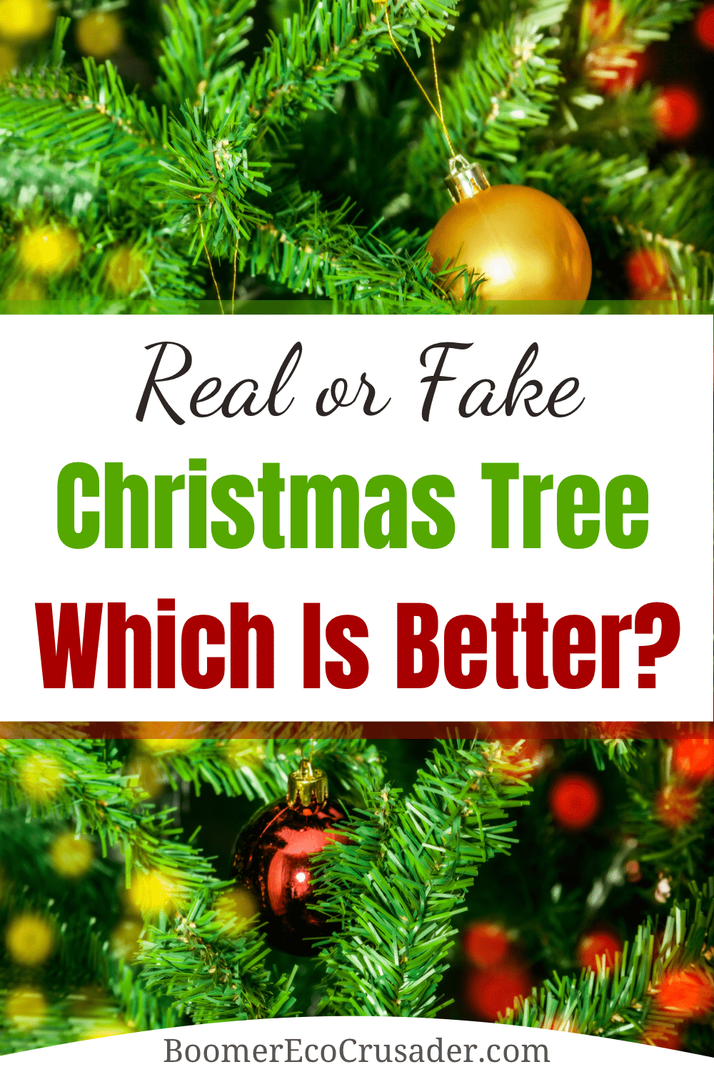 Real Or Fake? The Great Christmas Tree Debate! - Boomer Eco Crusader