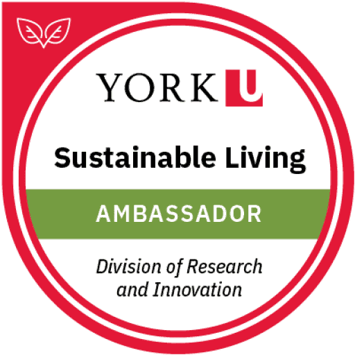 York University - Sustainable Living Ambassador badge